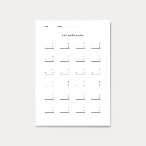 Addition/Subtraction