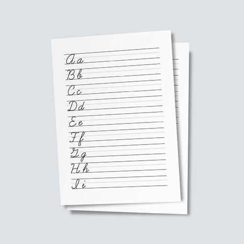 Alphabet Cursive Worksheet