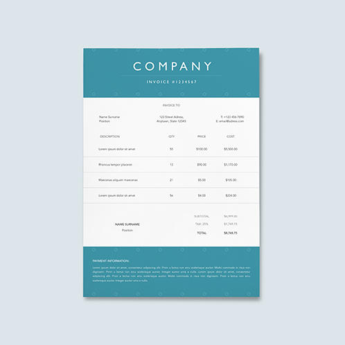 Aqua Invoice