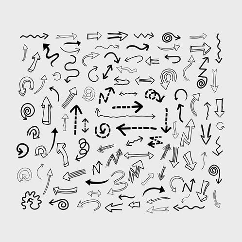 Arrows Set Doodles