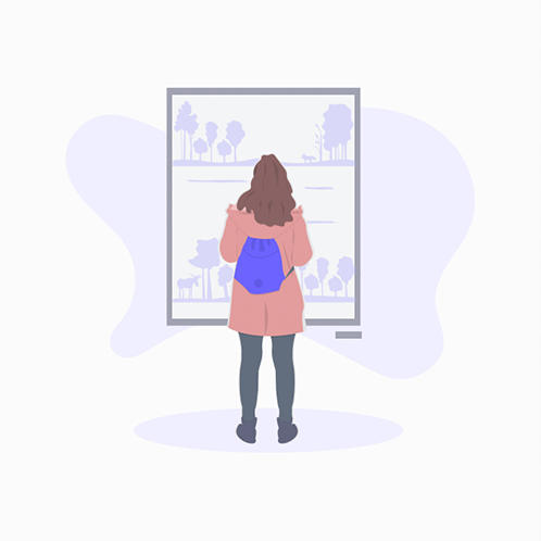 Art Lover Illustration