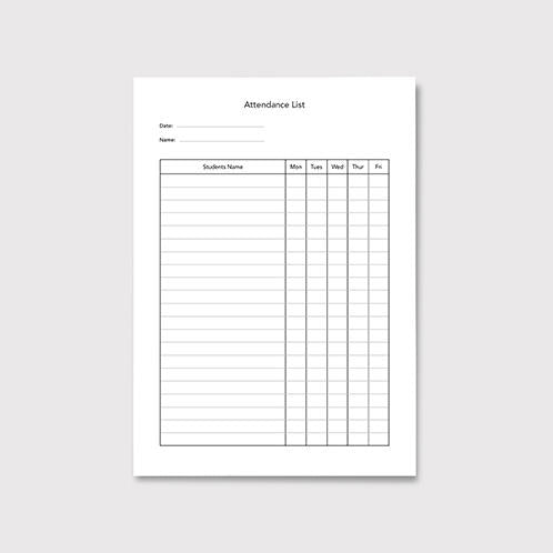 Attendance List