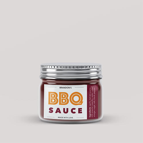 BBQ Sauce Jar Label