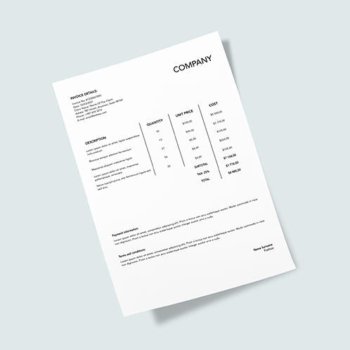 Basic Invoice 03