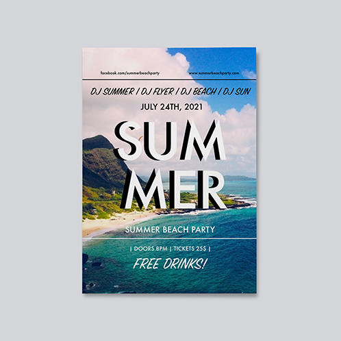 Beach Party Flyer 03
