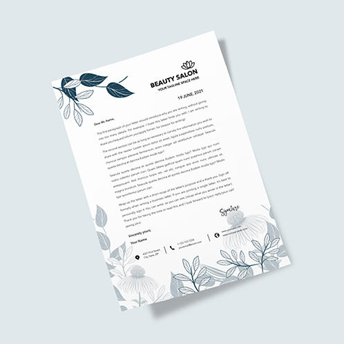 Beauty Letterhead