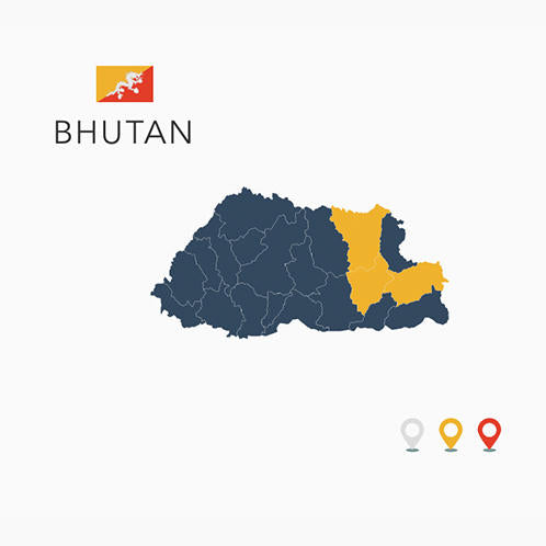 Bhutan Map
