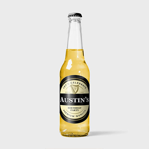 Birthday Party Beer Label