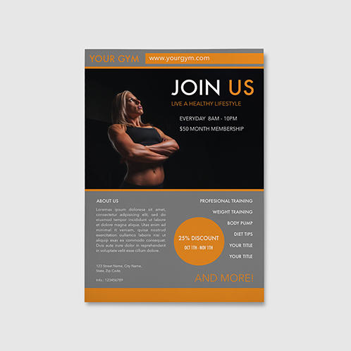 Bodybuilder Gym Flyer