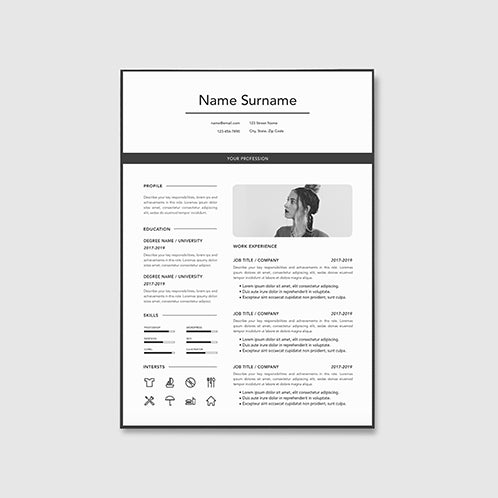 Bold Line Resume