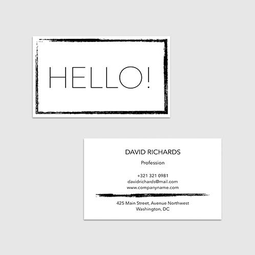 Brushstroke Business Card