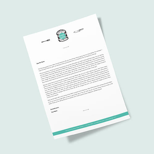Burger Lovers Food & Drink Letterhead