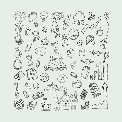 Business Stuff Doodles