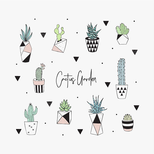 Cactus Garden Doodles