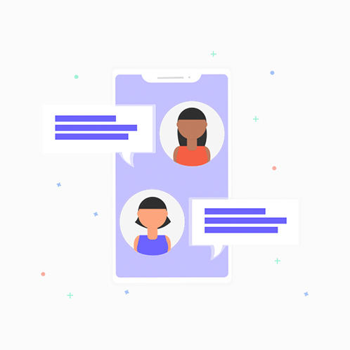 Chatting Illustration