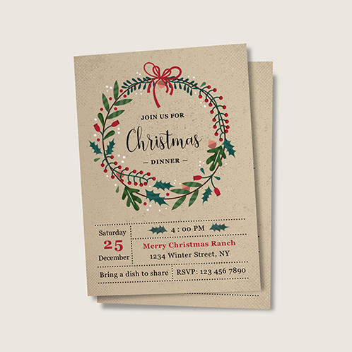Christmas Dinner Invitation
