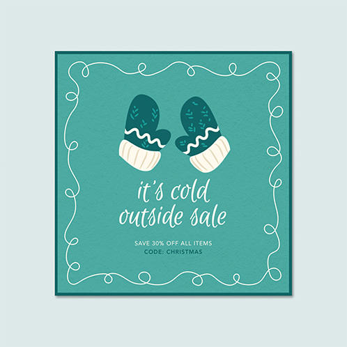 Christmas Sale Social Media Post