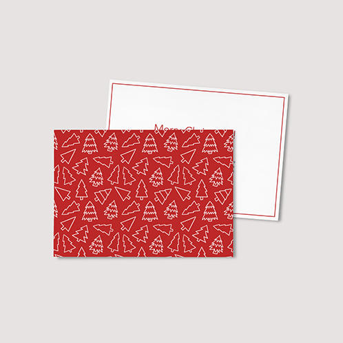 Christmas Tree Pattern Card