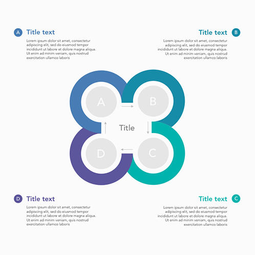 Circular 4 Steps Diagram 01