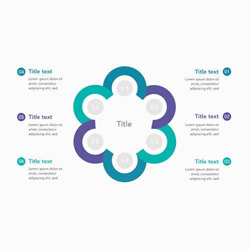 Circular 6 Steps Diagram