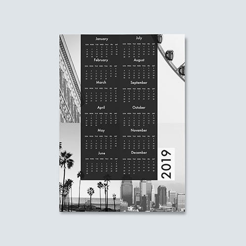 City Yearly Calendar