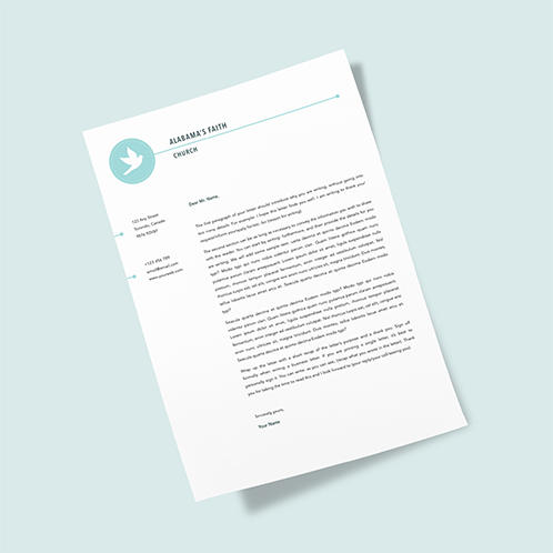 Clean Church Letterhead