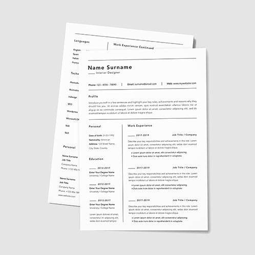 Clean Designer Resume