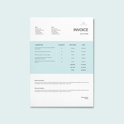 Clean Invoice