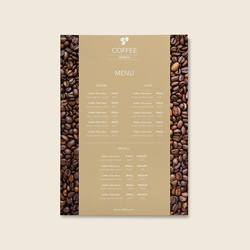 Coffee Two Page Menu