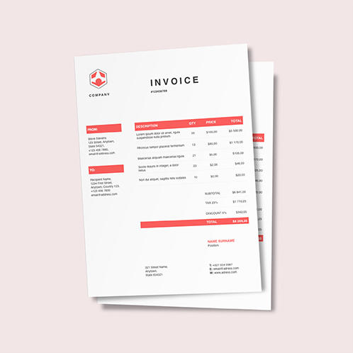Coral Invoice