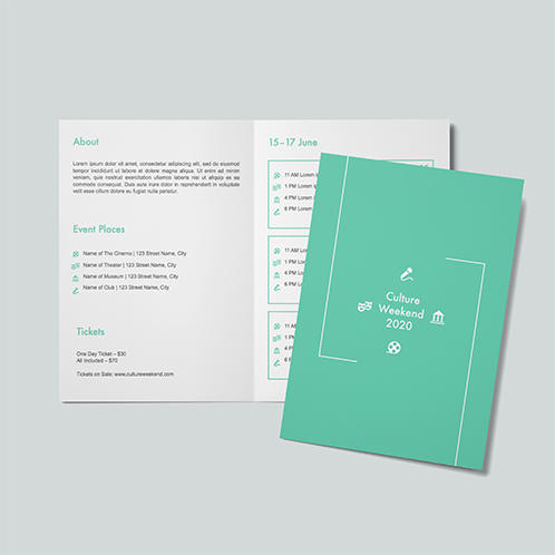 Culture Weekend Brochure