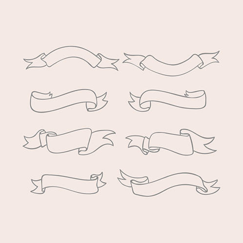 Curved Line Ribbons