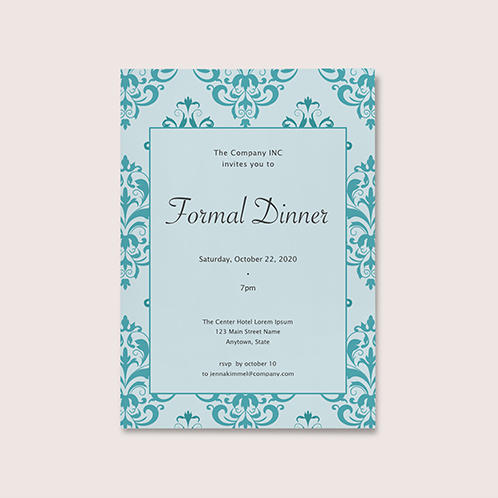 Damask Invitation