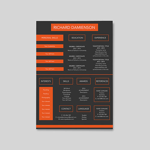 Dark Resume
