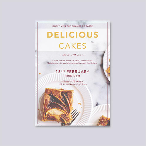 Delicious Cakes Flyer