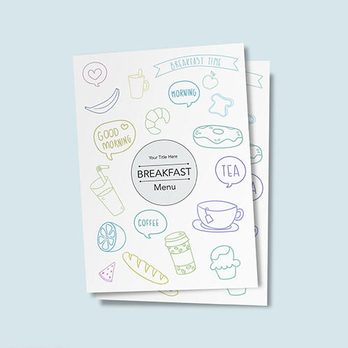 Doodle Single Page With Cover Menu