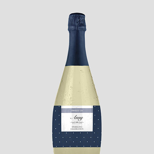 Dots Champagne Label