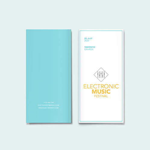 Electronic Music Festival Brochure