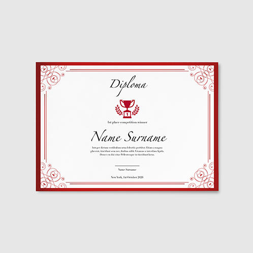 Elegant Achievement and Diploma