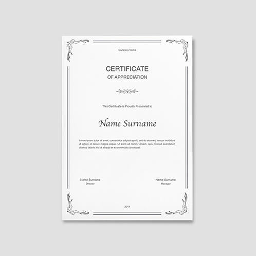 Elegant Casual Certificate