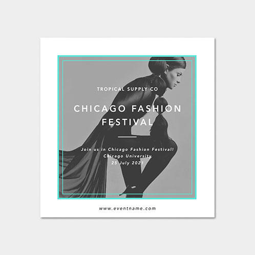 Fashion Festival Social Media Post