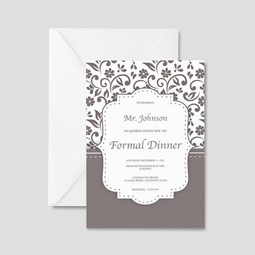 Floral Pattern Invitation