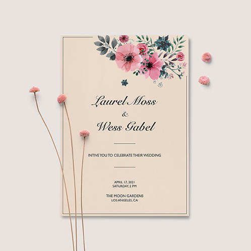 Floral Wedding Invitation