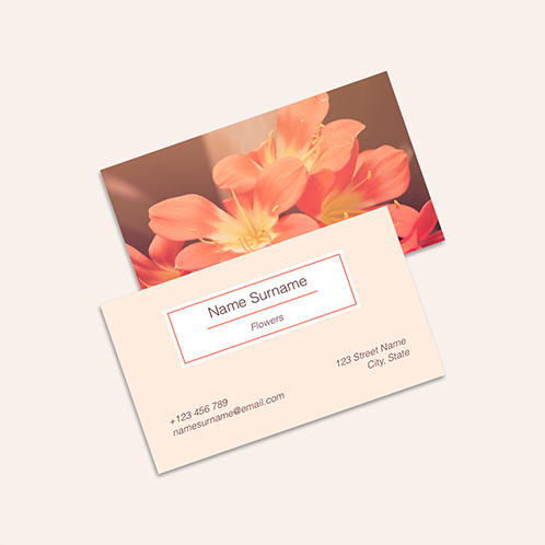 Flowers Business Card