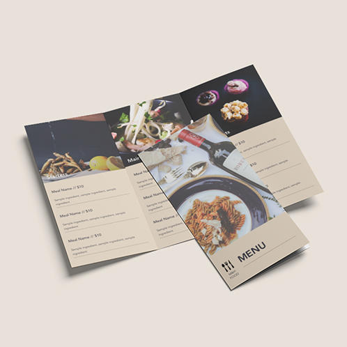 Food Folding Menu