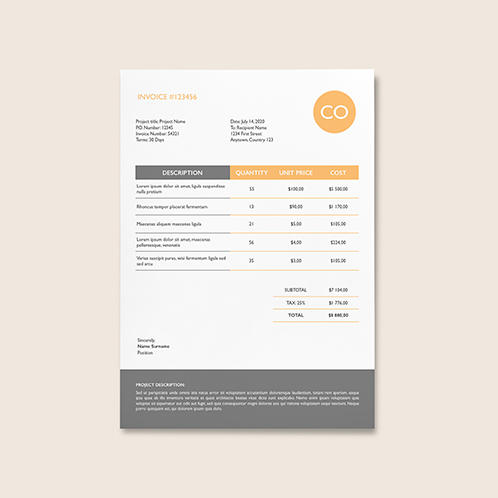 Formal Invoice