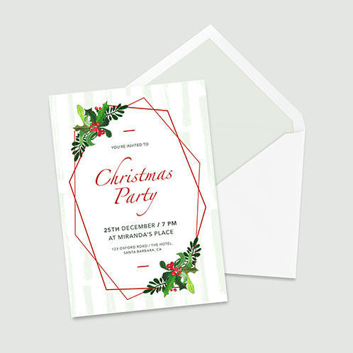 Framed Christmas Party Invitation