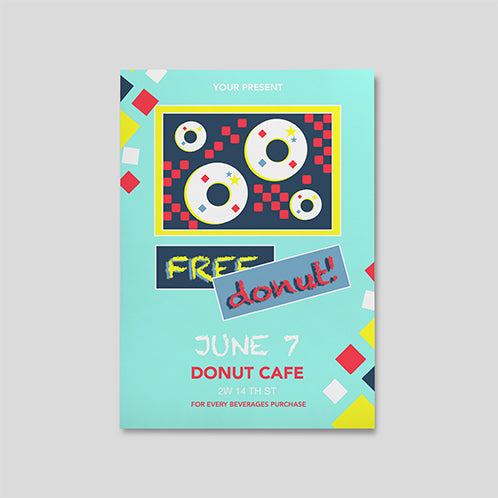 Free Donut Event Flyer