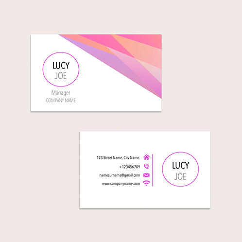Geometric Business Card