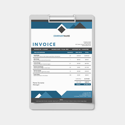 Geometric Invoice 01